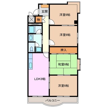 津駅 徒歩10分 3階の物件間取画像